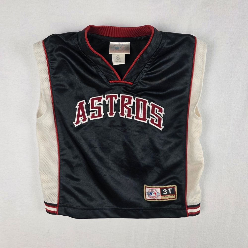 Major League Baseball Kids Houston Astros Sleeveless Jersey Shirt Black 3T